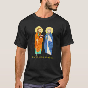 Peter en Paul Katholieke Feast Day Keys to T T-shirt