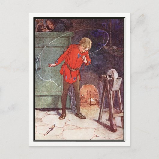 Peter en Tinker Bell van Alice B. Woodward Briefkaart (Voorkant)