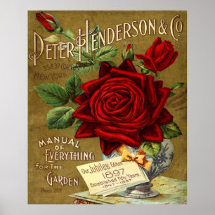 Peter Henderson & de Advertentie van de Catalogus Poster