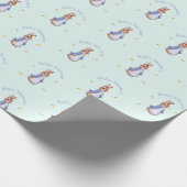Peter het konijn Baby shower Cadeaupapier (Hoek)