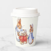 Peter het konijn en Josephine konijn Papieren Bekers (Voorkant)