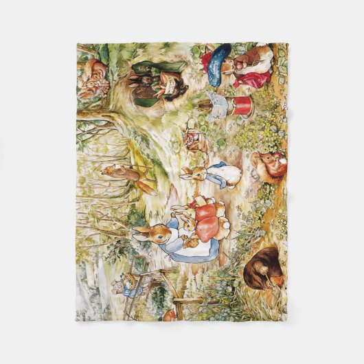 Peter het konijn fleece deken (Voorkant)