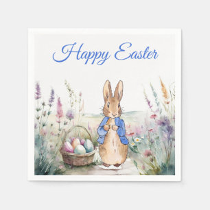 Peter het konijn Gelukkig Pasen Servet