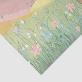 Peter het konijn in een veld van wilde bloemen tissuepapier (Detail)