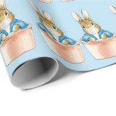 Peter het Konijn in Pot Wit Bubble kauwgom Cadeaupapier (Rol Hoek)