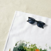 Peter het konijn in zijn bloementuin strandlaken (In situ)