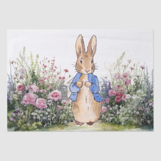Peter het Konijn in zijn tuin nr. 2 Tissuepapier (Voorkant)