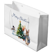 Peter het Konijn Kerstboom Groot Cadeauzakje (Voorkant Gekanteld)