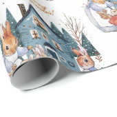 Peter het konijn kerstinkopen cadeaupapier (Rol Hoek)