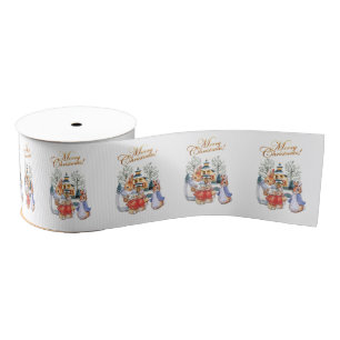 Peter het konijn kerstinkopen grosgrain lint