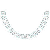 Peter het konijn met gemengde patroon achtergrond vlaggetjes (Alle)