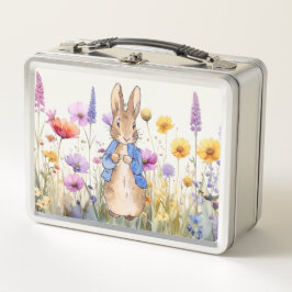 Peter het konijn met wilde bloemen