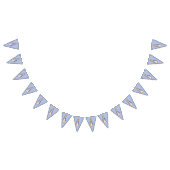 Peter het Konijn op blauwe achtergrond Vlaggetjes (Alle)