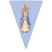 Peter het Konijn op blauwe achtergrond Vlaggetjes (Tweede vlag)