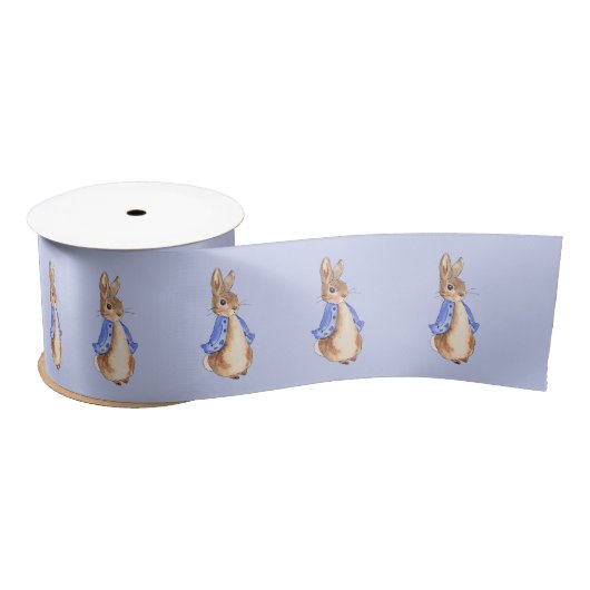 Peter het konijn pastelblauw lint (Spoel)