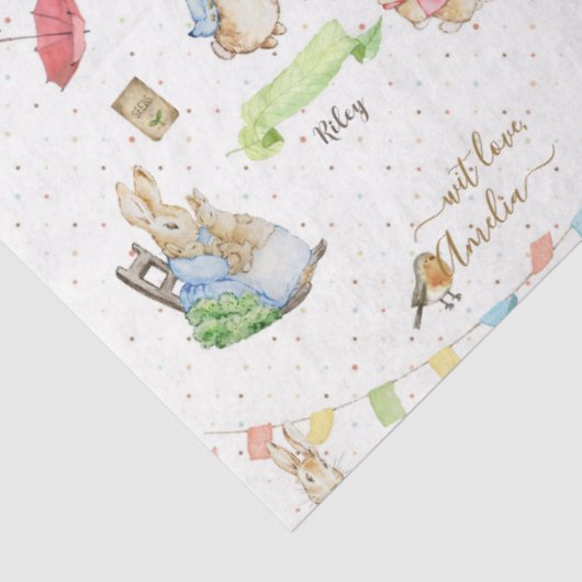 Peter het Konijn Tissuepapier (Detail)