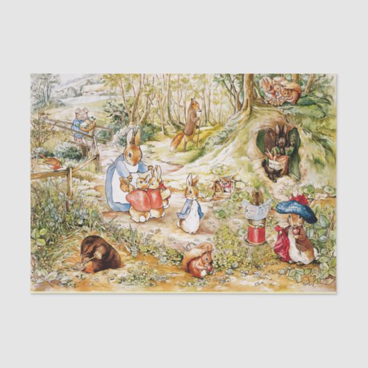 Peter het konijn tissuepapier (Voorkant)