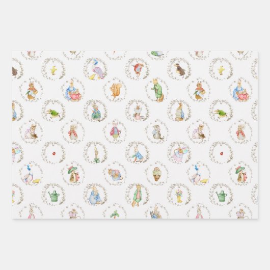 Peter het Konijn Verhalenboek Dieren Beatrix BIG Inpakpapier Vel (Voorkant 3)