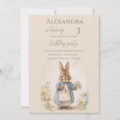 Peter het Konijn Verjaardagsfeest Kaart (Voorkant)