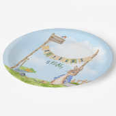 Peter het Konijn Verjaardagstuinfeest Papieren Bordje (Gekanteld)