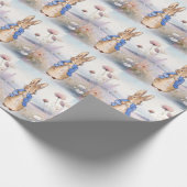 Peter het Konijn wilde bloemenveld Cadeaupapier (Hoek)