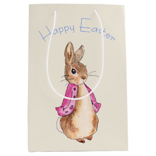Peter het paashaas konijn medium cadeauzakje (Voorkant)
