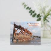 Peter Iredale Shipwreck, Fort Stevens, Oregon Post Briefkaart (Staand voorkant)