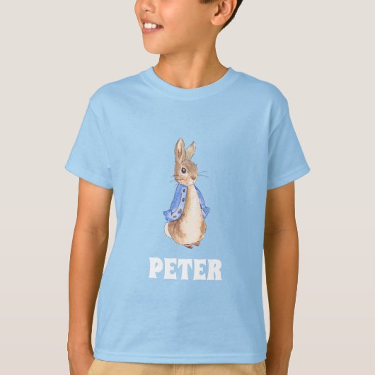  Peter Konijn Beatrix Potter Naam T-shirt (Voorkant)