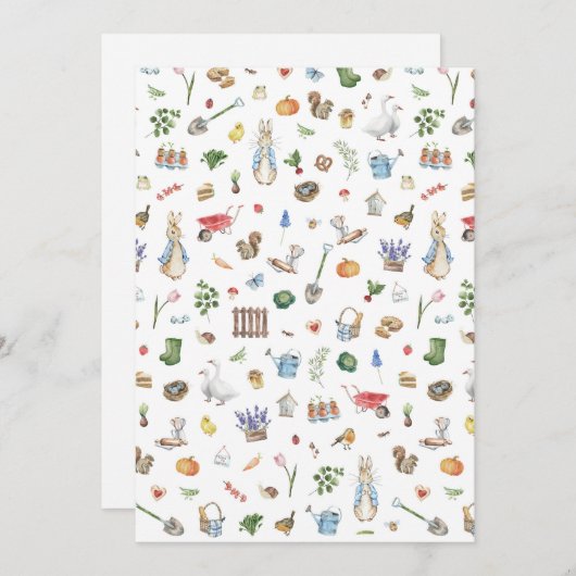 Peter Konijn Feestdagenkaart (Voorkant / Achterkant)