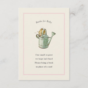 Peter Konijn Roze Ivoor  Baby Boek Informatiekaartje