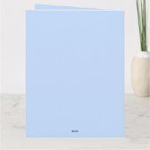 Peter le lapin avec la carte de couronne bleu feui (Dos)