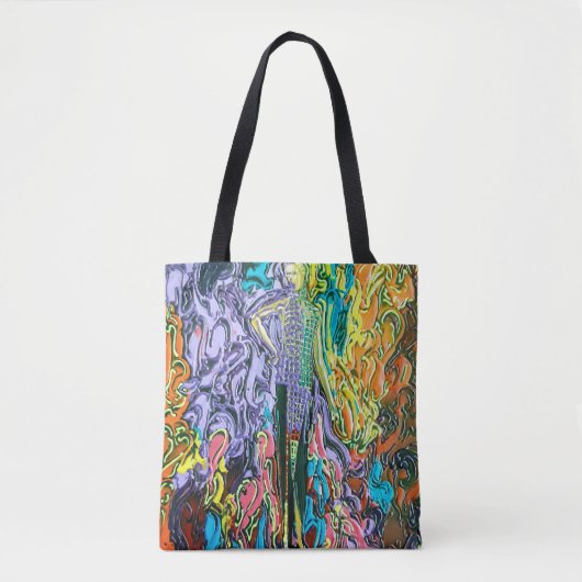 " peter max art style " mardi gras bag draagtas (Voorkant)