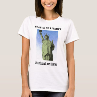 Peter Max, groen en blauw Lady Liberty T-shirt