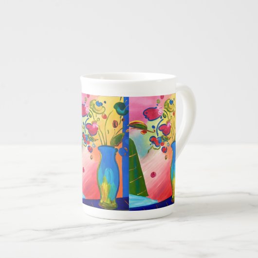 Peter Max Inspiré La Chine De La Coupe De Mug (Devant droit)