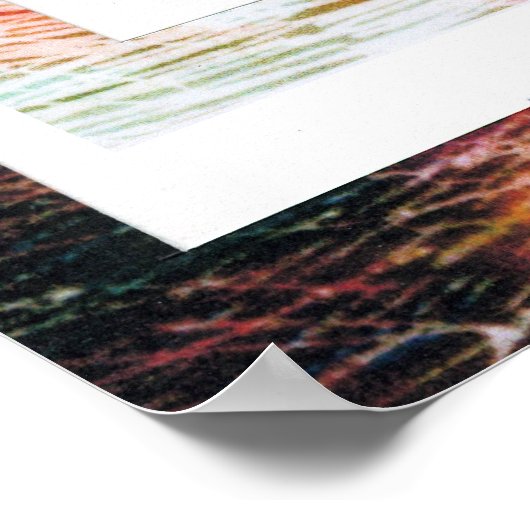 Peter Max oorspronkelijk getekend acrylschilderij Poster (Hoek)