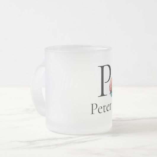 Peter monogram mug minimaliste (Devant gauche)