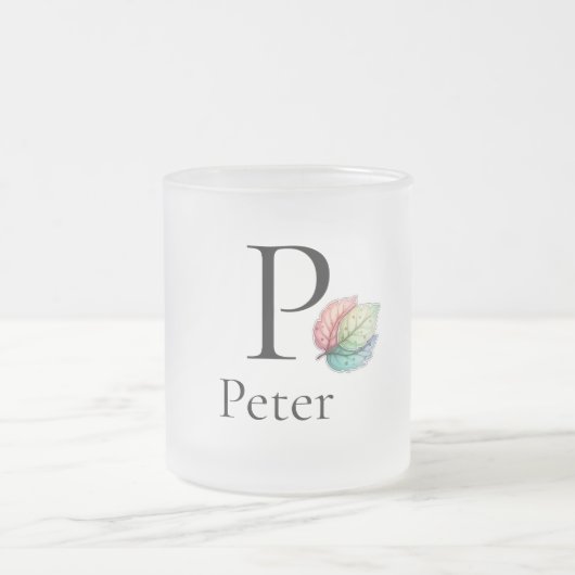 Peter monogram mug minimaliste (Centre)