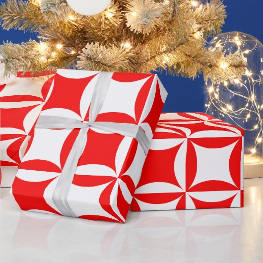 Peter overvallen om Paul Red Pattern te betalen Cadeaupapier (Feestdagen)