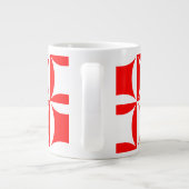 Peter overvallen om Paul Red Pattern te betalen Jumbo Mok (Achterkant)