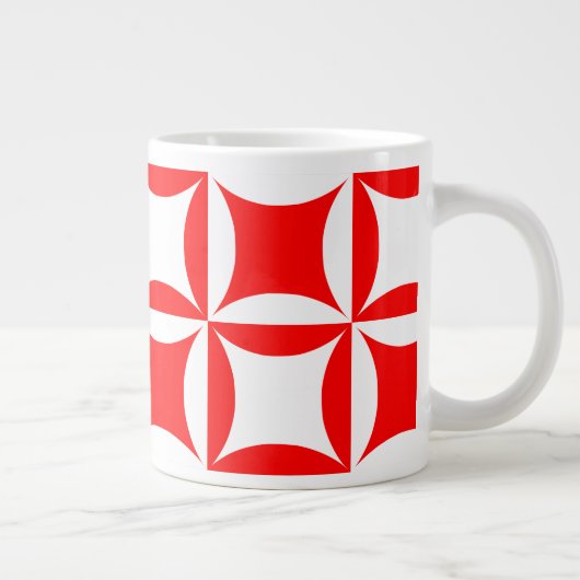 Peter overvallen om Paul Red Pattern te betalen Jumbo Mok (Rechts)