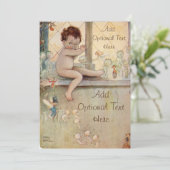 Peter Pan à la fenêtre avec des fées - Invitation (Debout devant)