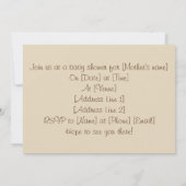 Peter Pan à la fenêtre avec des fées - Invitation (Dos)