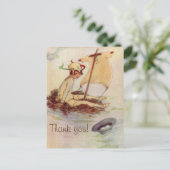  Peter Pan Baby shower Dank u Briefkaart (Staand voorkant)