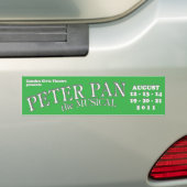 Peter Pan Bumpersticker (Op auto)