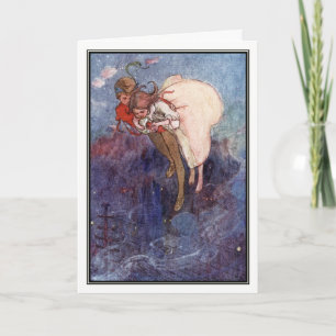 Peter Pan en Wendy door Alice B. Woodward Kaart