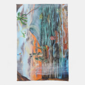 Peter Pan Hook's cove Tinker Bell schilderij Theedoek (Verticaal)