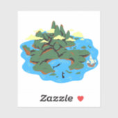 Peter Pan Neverland Island Sticker (Vel)
