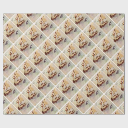 Peter Pan op Nest Raft Cadeaupapier (Vlak)