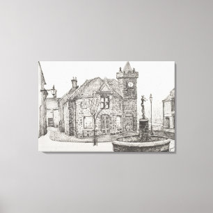 Peter Pan Statue Kirriemuir Scotland 2007 Canvas Afdruk