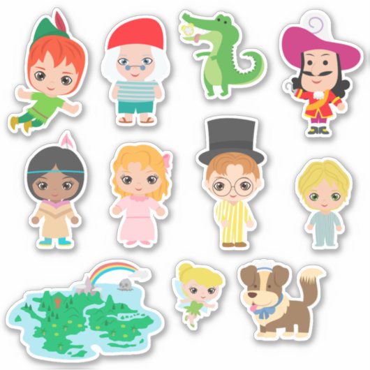 Peter Pan Sticker (Voorkant)